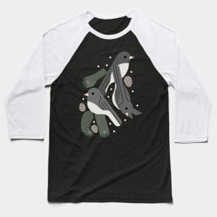 Winter Junco Baseball T-Shirt